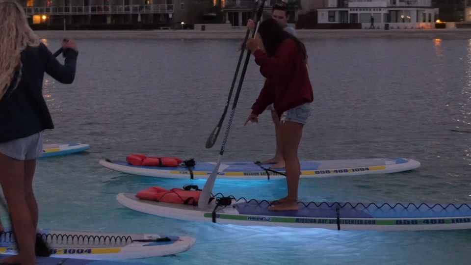 Glow paddleboard guided tour