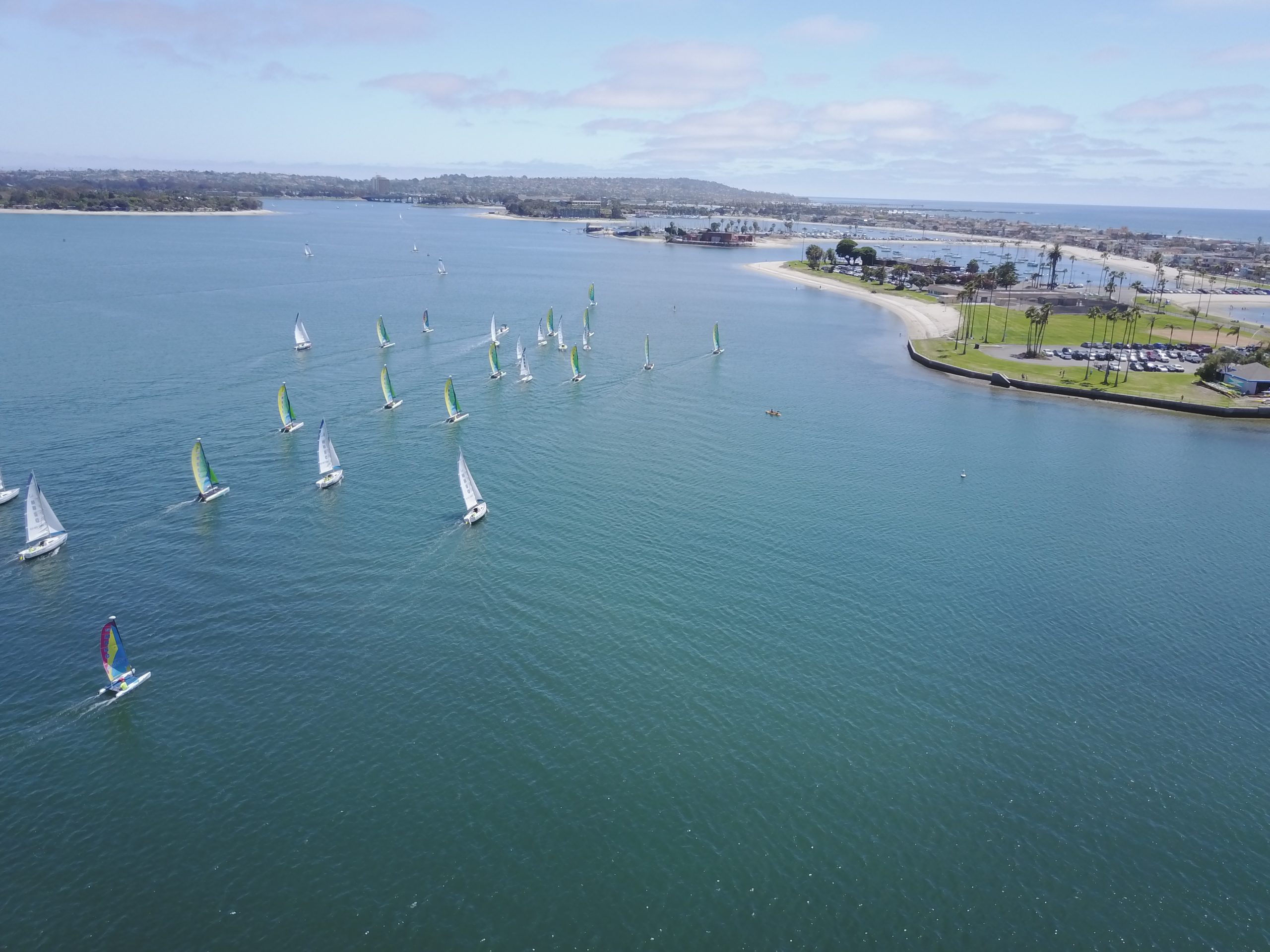 Capri 22 sailboat rental on Mission Bay in San Diego