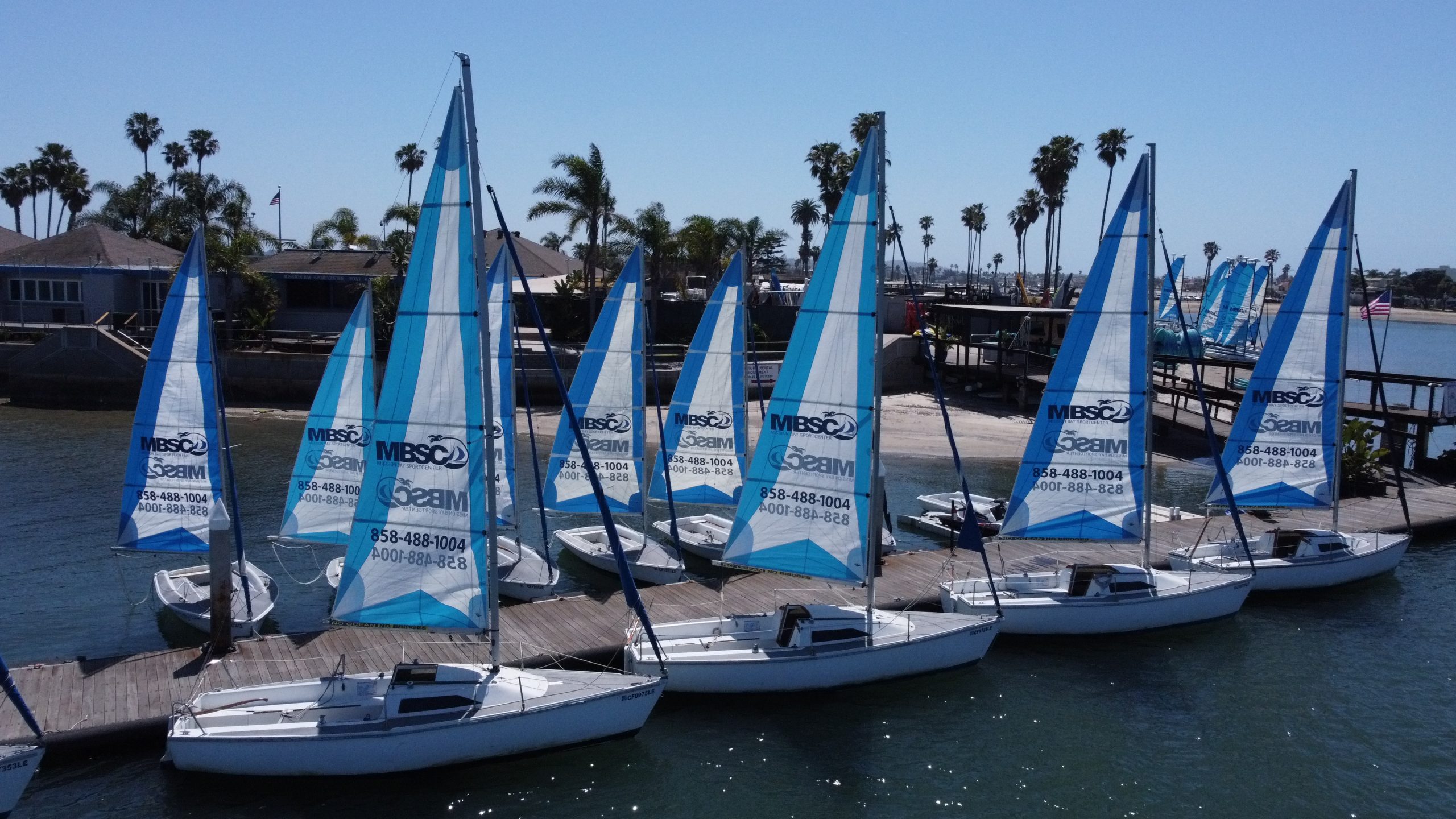 San Diego sailboat rentals on Mission Bay