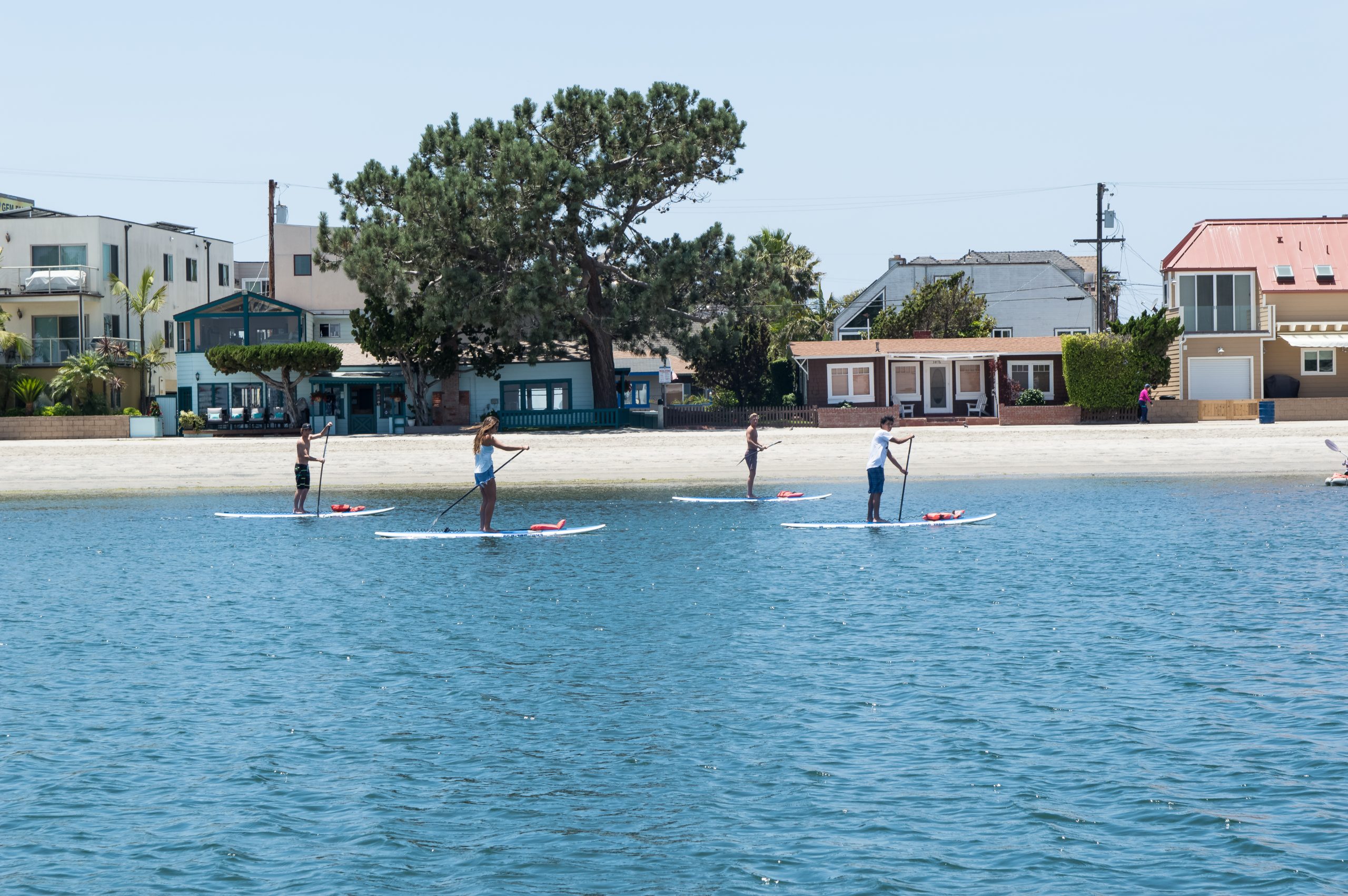 Paddleboard rental at Mission Bay Sportcenter San Diego