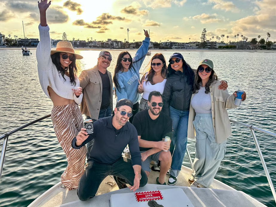 Birthday party on Marissa party boat in Mission Bay San Diego