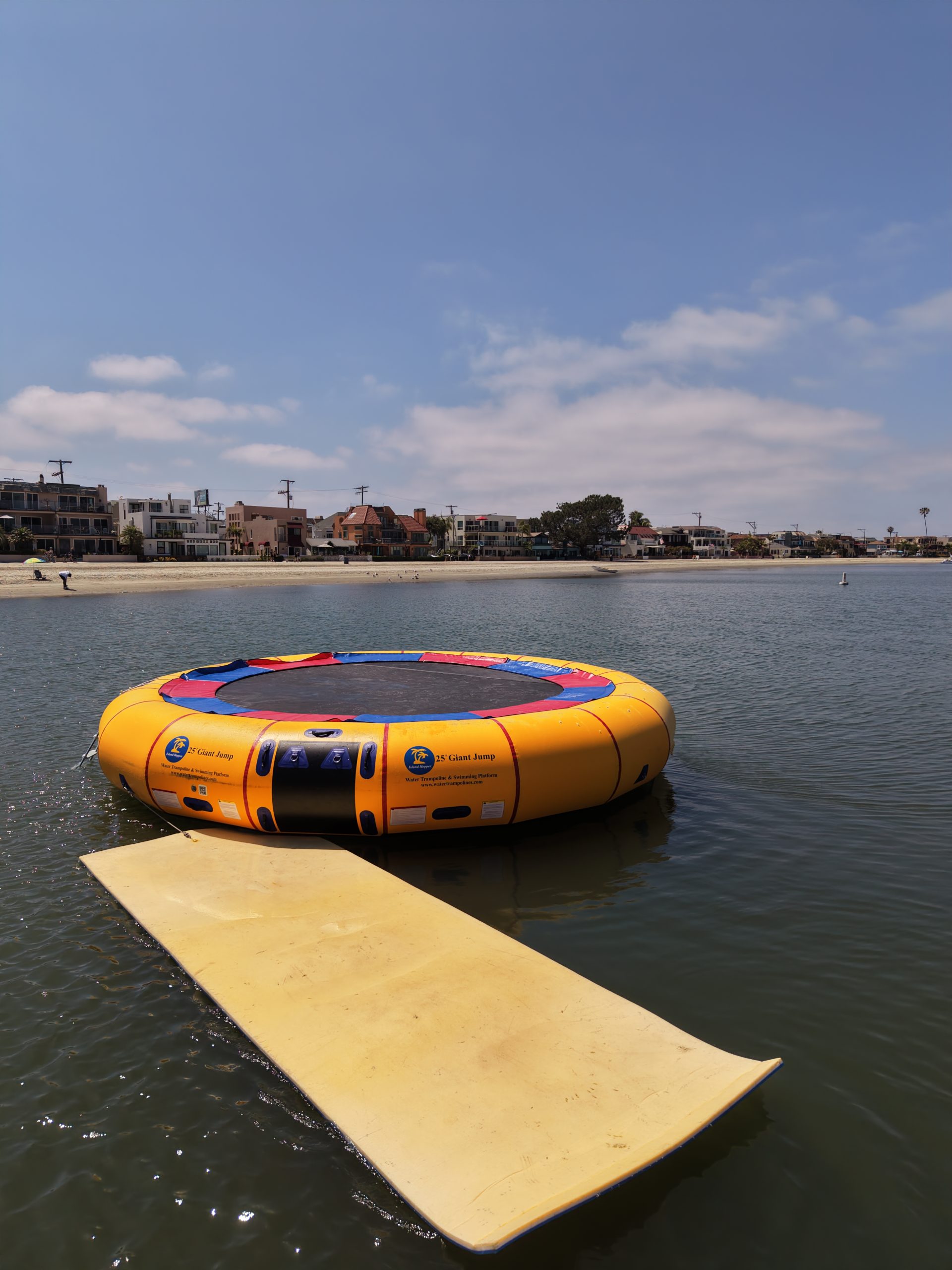 25' Aqua Jump Water Trampoline at Mission Bay Sportcenter in San Diego