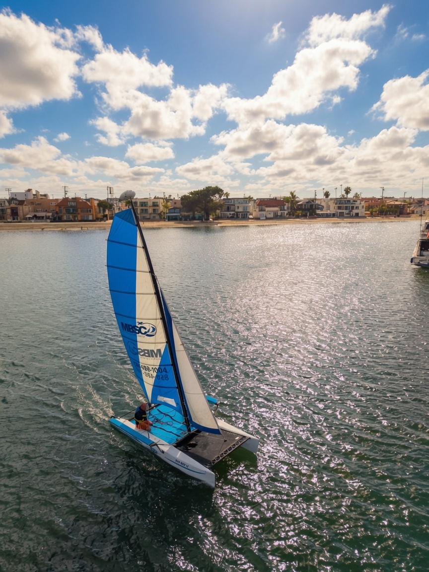 Hobie Getaway catamaran at Mission Bay Sportcenter