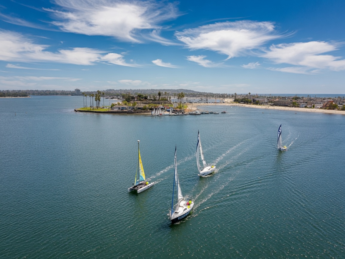 Sailboat and catamaran rentals on Mission Bay San Diego
