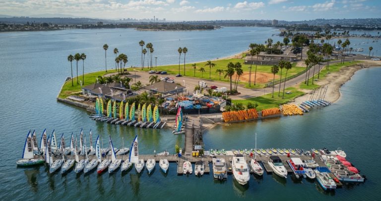 Waterfront view at Mission Bay Sportcenter